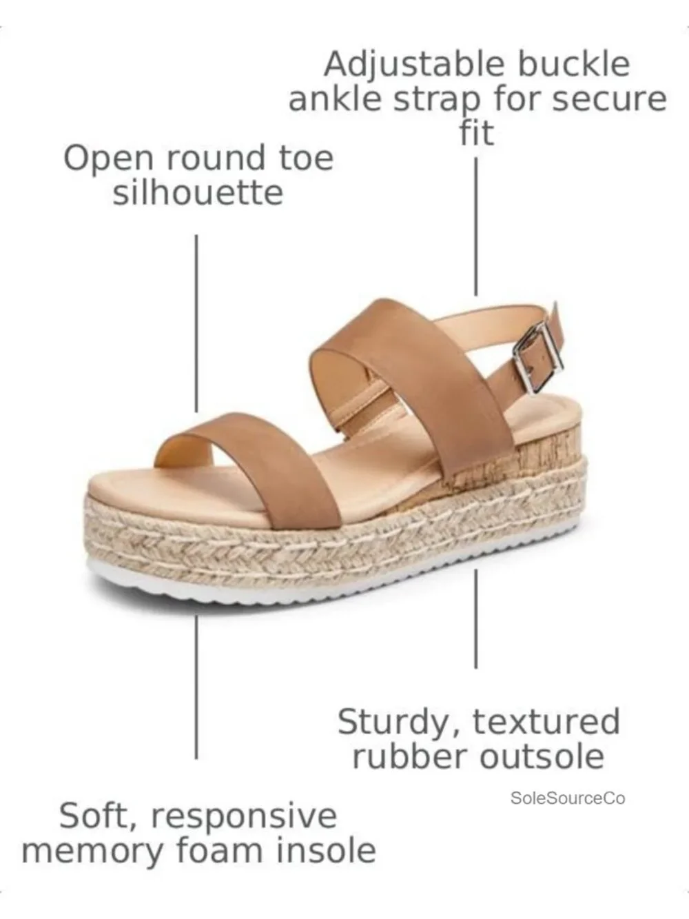 N/A espadrille wedge